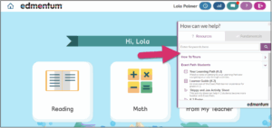 Image displaying "How can we help?" within the help center. Arrow pointing to search bar.